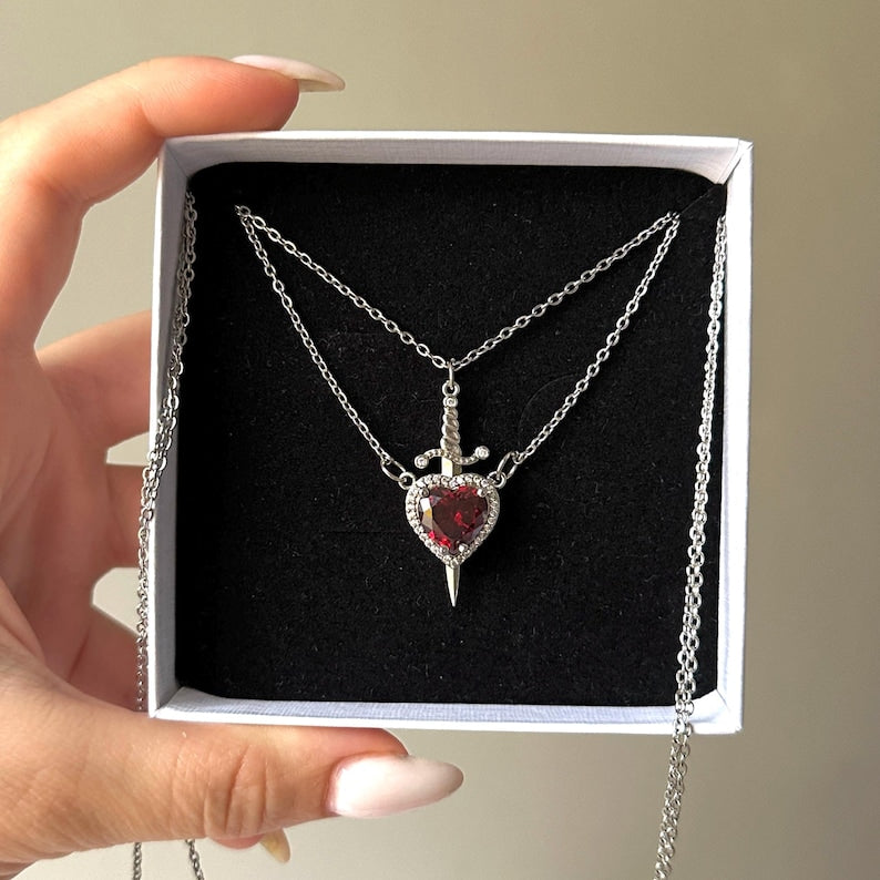 Set Collane Spada nel cuore