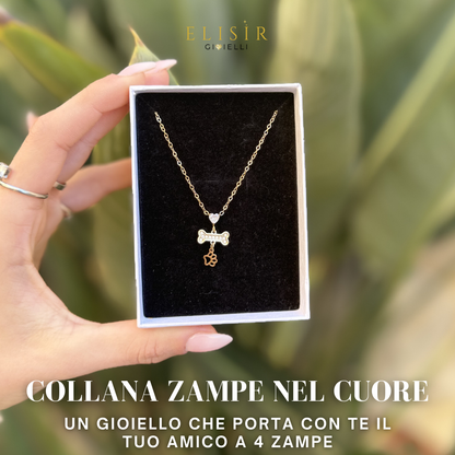 Collana "Zampe nel Cuore" 🐾 💖